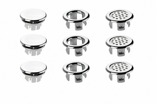 Sink overflow cover - cover, ring