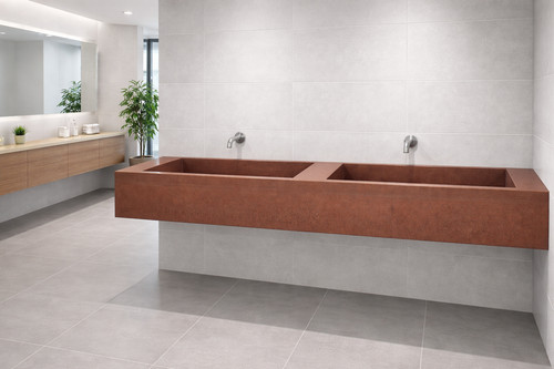 Concrete bathroom sink large - concrete, sink/large