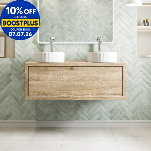 1100mm double countertop - double,