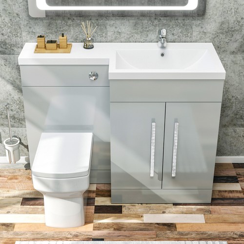 Bathroom vanity unit sink grey - bathroom,