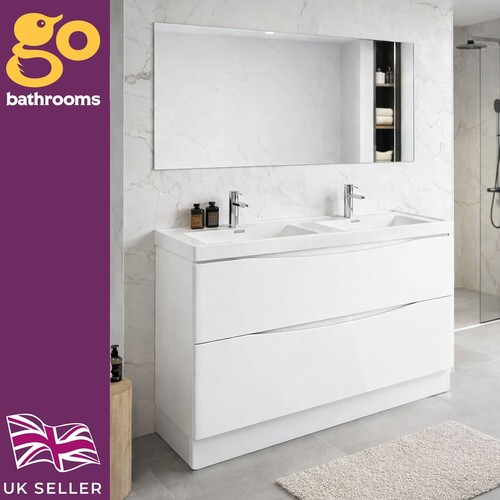 1200mm white gloss double - white,