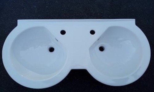 Double basin bathroom - basin, tc